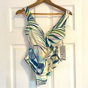 Calia wrap tie one piece swimsuit size 4